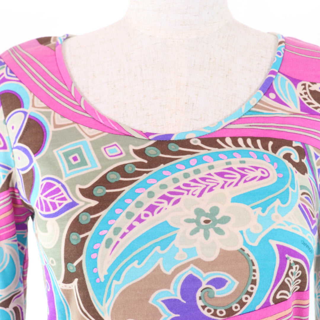 Great LEONARD FASHION T-shirt Paisley Pattern multicolor wool Women 1