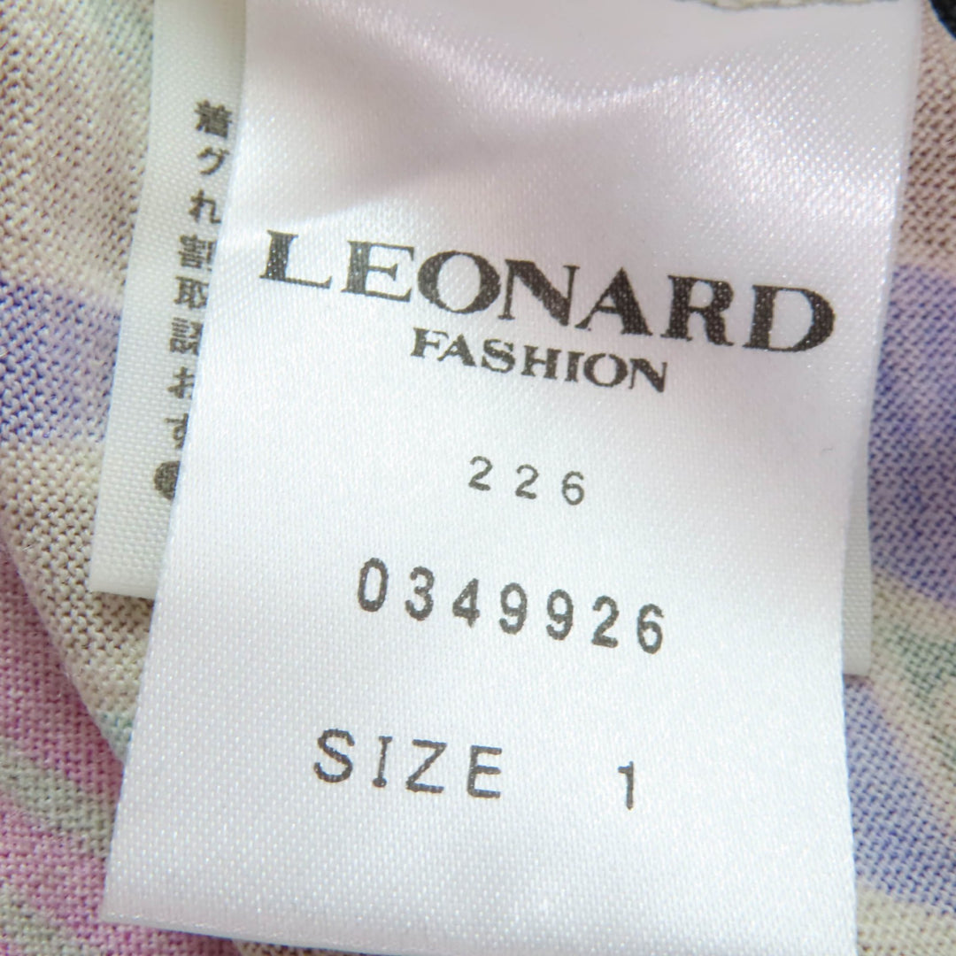 Great LEONARD FASHION T-shirt Paisley Pattern multicolor wool Women 1