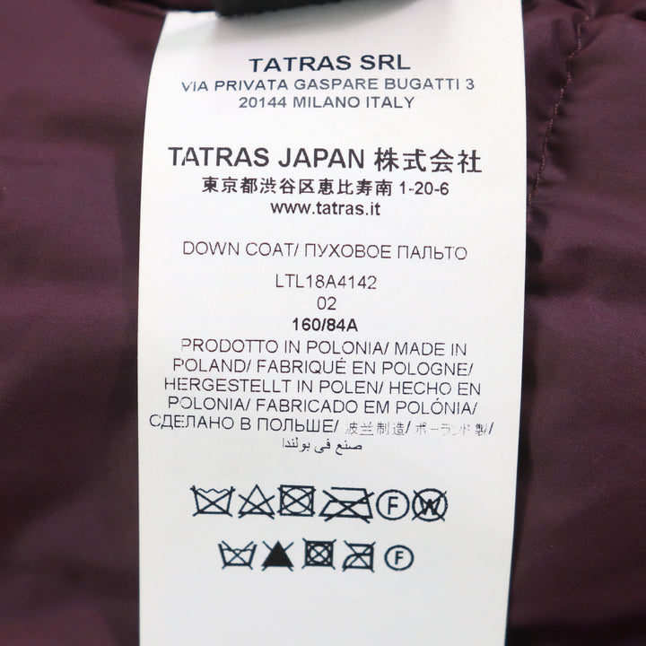 Great TATRAS down coat Logo patch, nylon inserts, stand-up collar, Women LTL18A4142