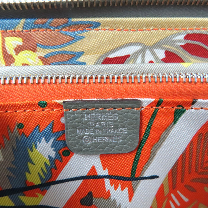 HERMES Purse Azap long silk in Round Zip Long Wallet Evercolor
