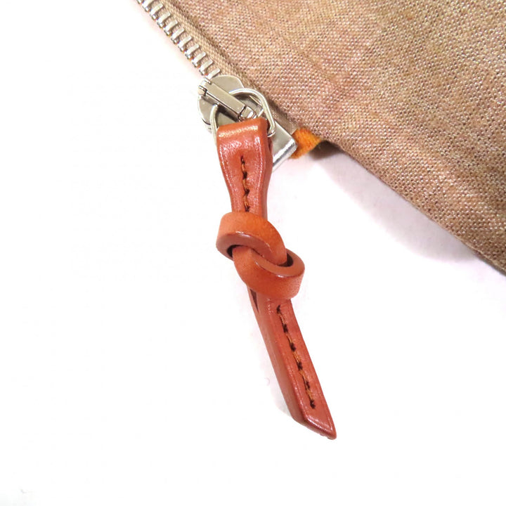 Excellent HERMES coat Double Face Zip Up Hooded Coat Brown cashmere Women 38