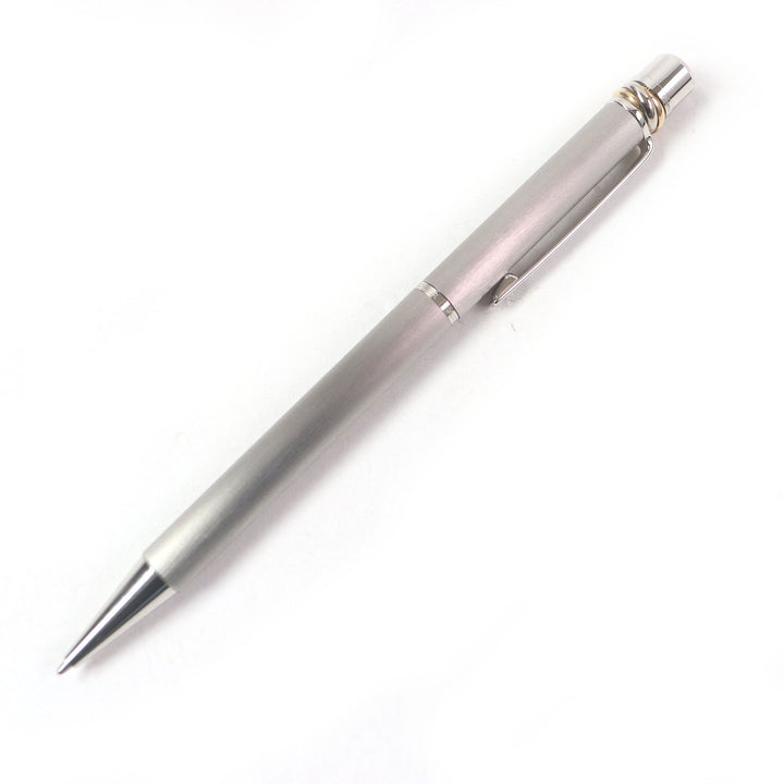 Excellent Cartier Ballpoint pen Trinity Hairline Twist Style Silver mens
