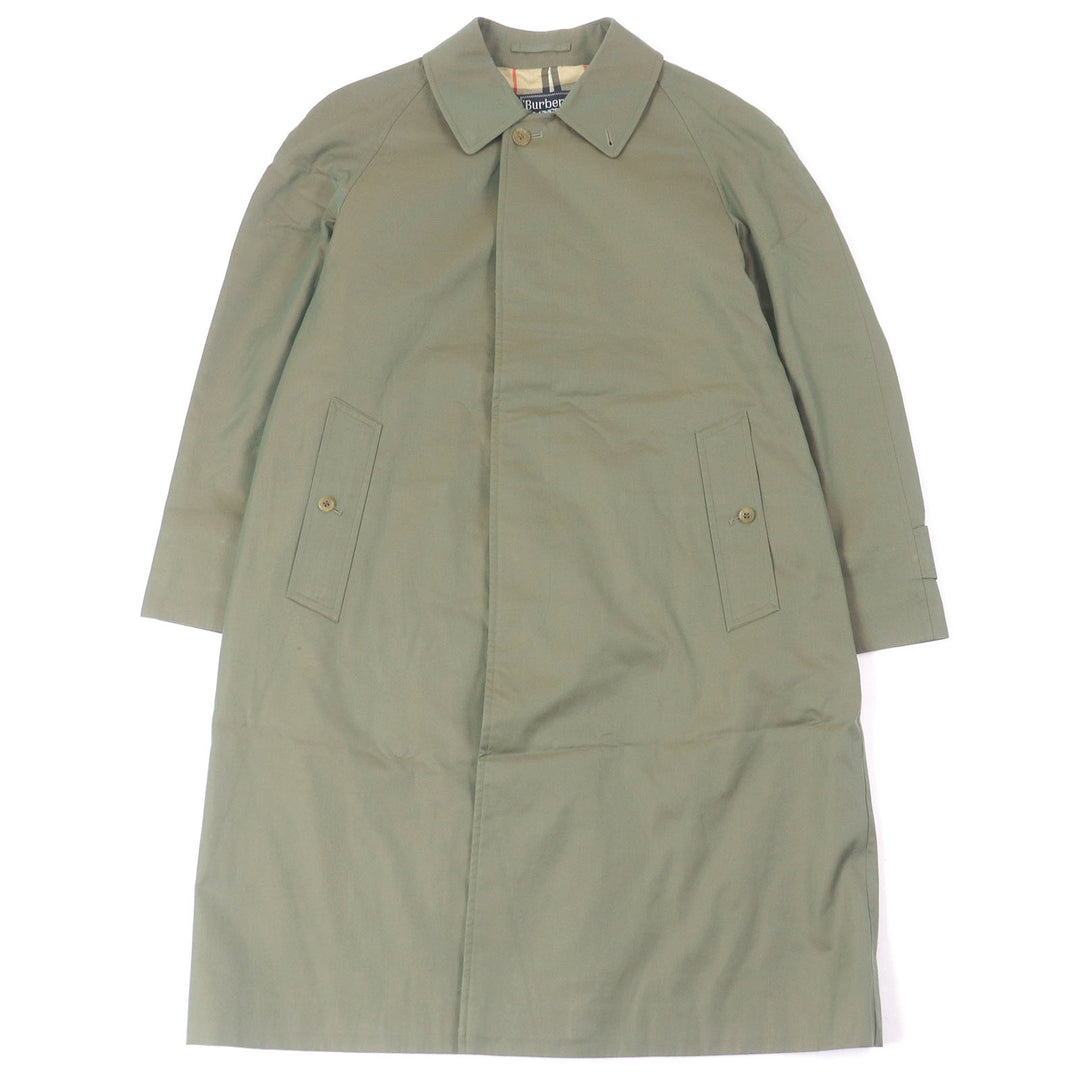 Great Burberrys coat Long with Nova check pattern on the inside iridescent mens