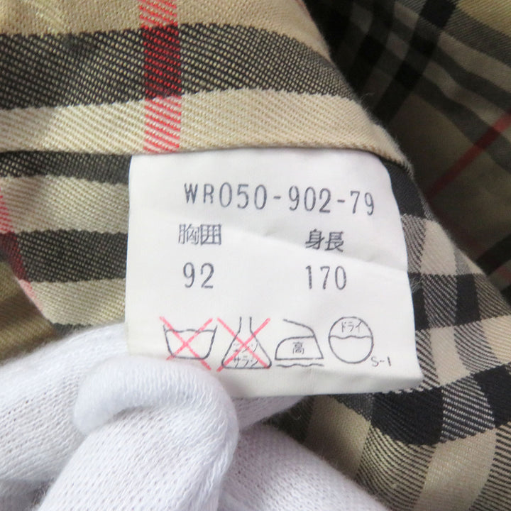 Great Burberrys coat Long with Nova check pattern on the inside iridescent mens