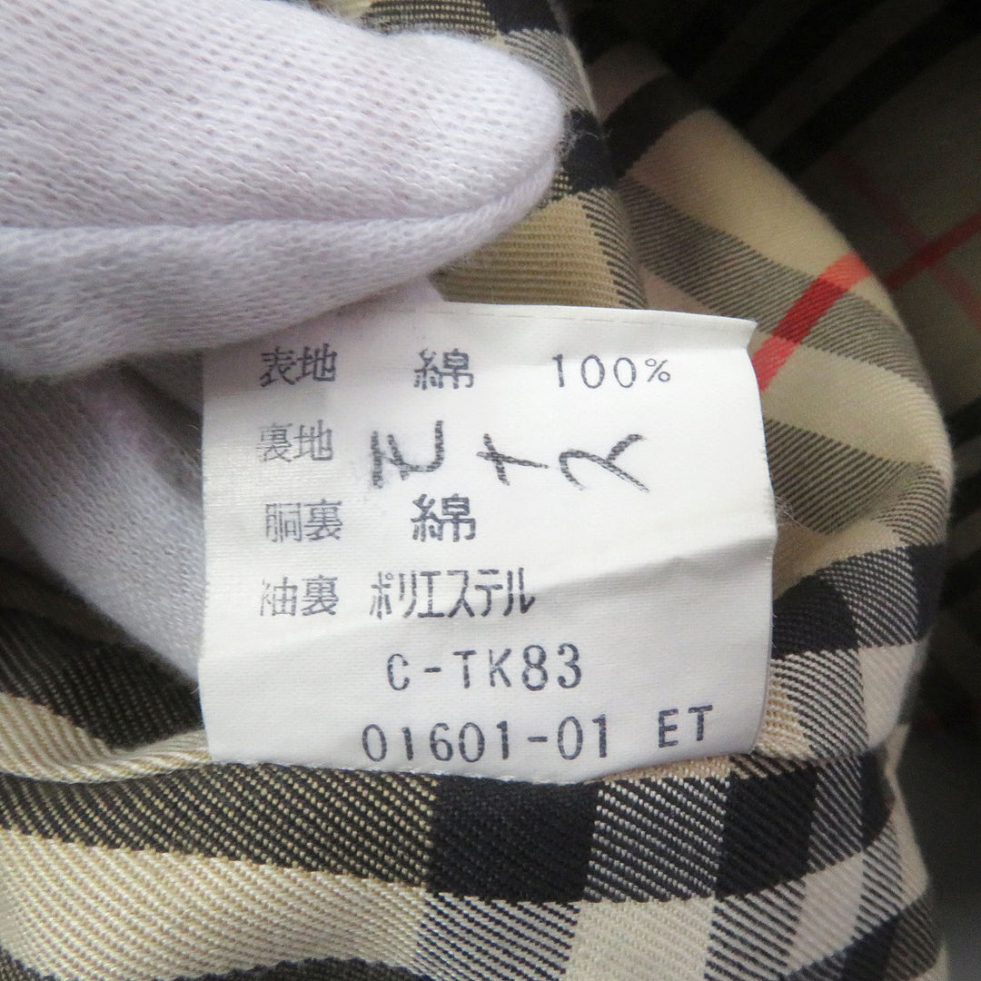 Great Burberrys coat Long with Nova check pattern on the inside iridescent mens
