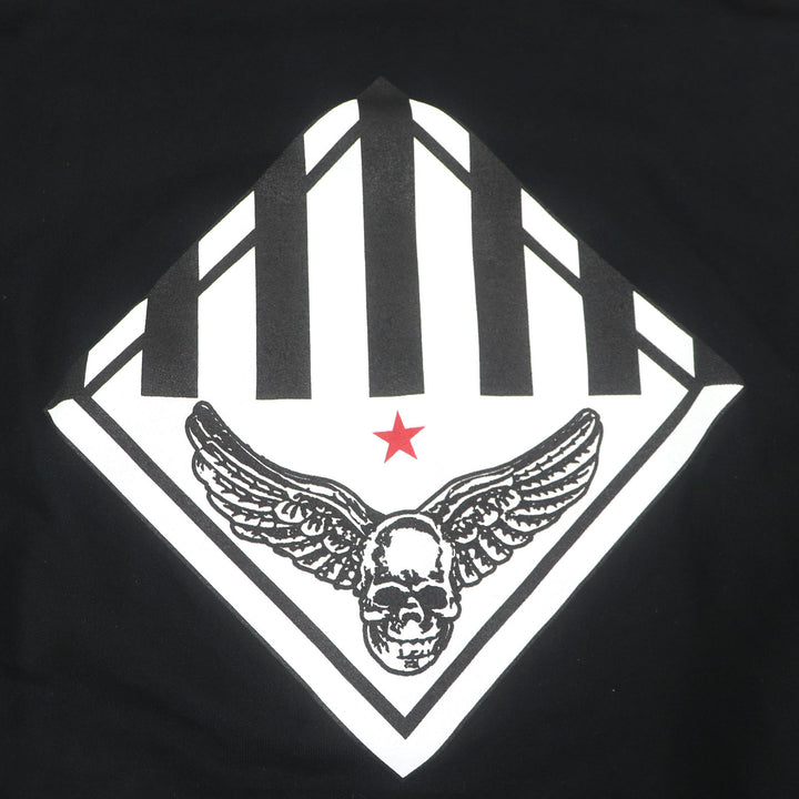 Great CHROME HEARTS hoodie FOTI ZIP HOODIE Skull hoodie black cotton mens M