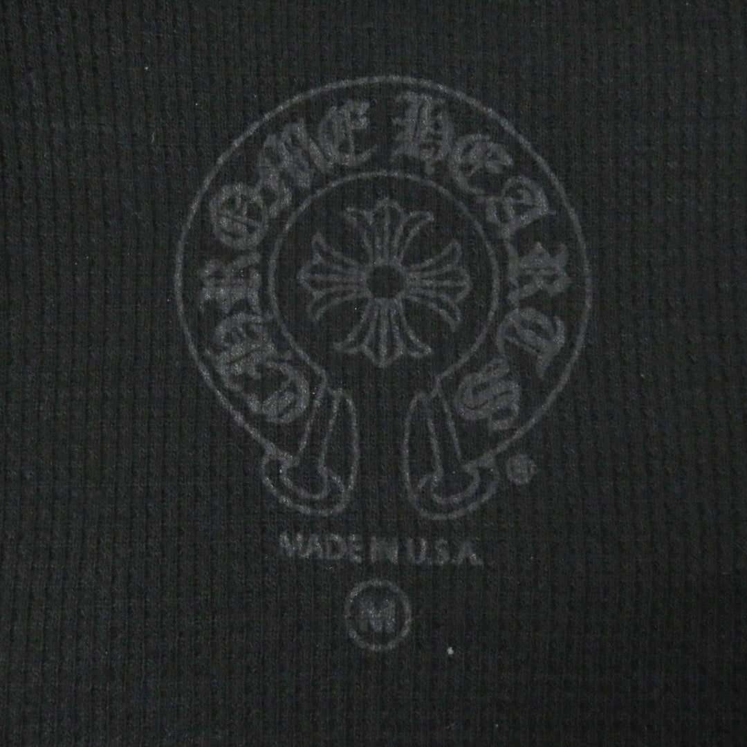 Great CHROME HEARTS hoodie FOTI ZIP HOODIE Skull hoodie black cotton mens M