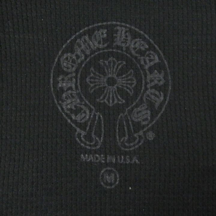 Great CHROME HEARTS hoodie FOTI ZIP HOODIE Skull hoodie black cotton mens M