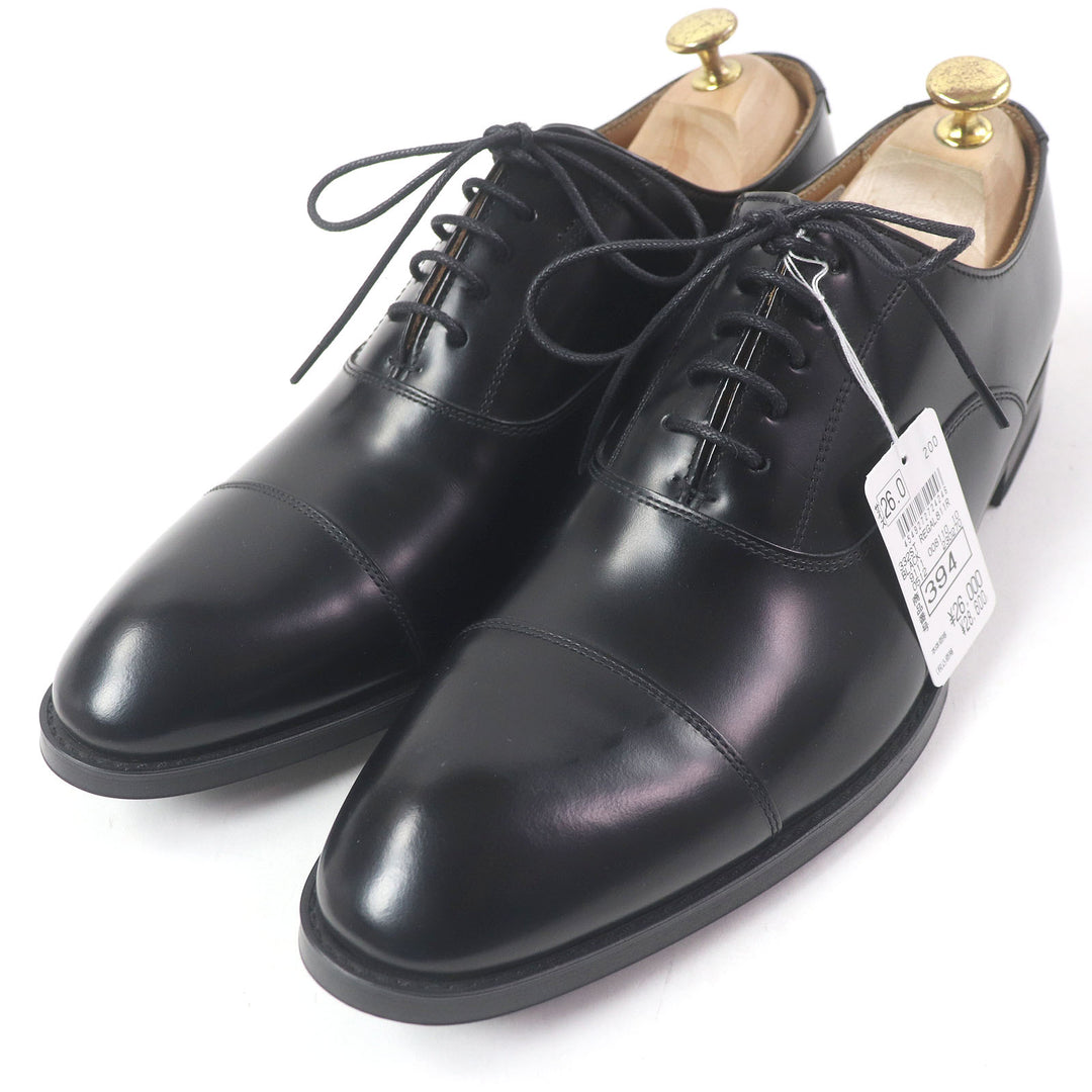 Pristine REGAL Dress shoes Cap toe Straight tip Lace up black leather mens 26