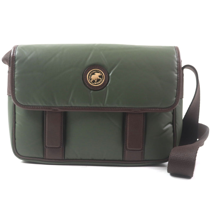 Excellent HUNTING WORLD Shoulder Bag BATTUE CLASP Carryall S Battling cross mens