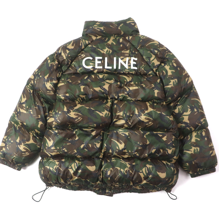 CELINE Jacket Logo Print Camouflage Pattern Green Brown Multi mens 54 2W4300610