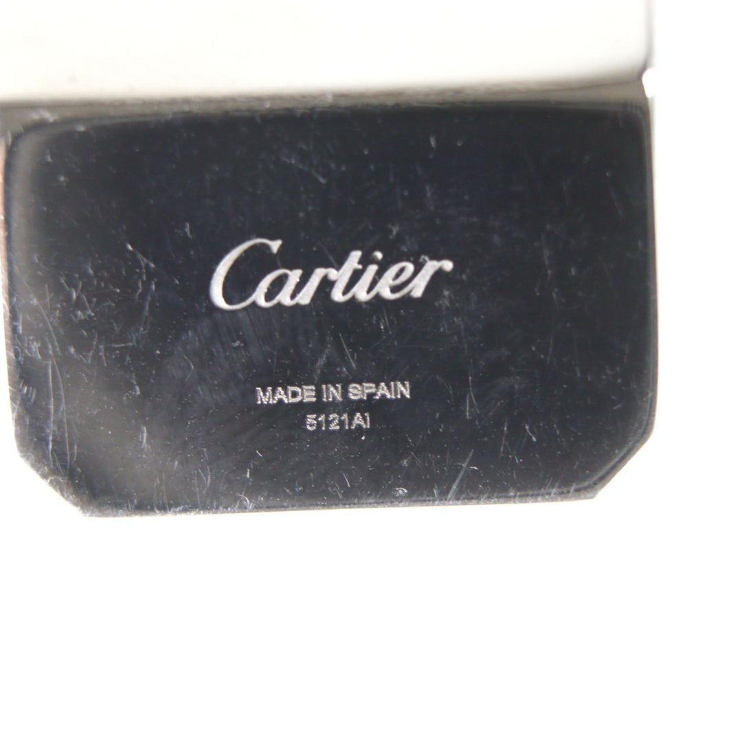 Very Good Cartier Money clip C de Cartier Decor Logo engraved Silver mens