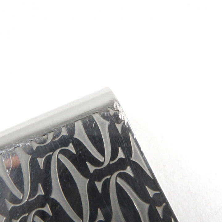 Very Good Cartier Money clip C de Cartier Decor Logo engraved Silver mens