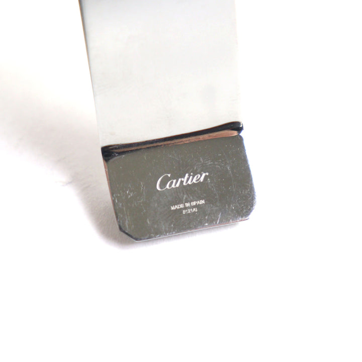 Very Good Cartier Money clip C de Cartier Decor Logo engraved Silver mens