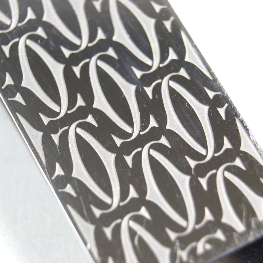 Very Good Cartier Money clip C de Cartier Decor Logo engraved Silver mens