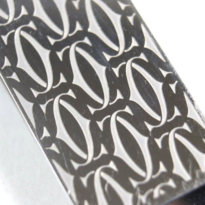Very Good Cartier Money clip C de Cartier Decor Logo engraved Silver mens
