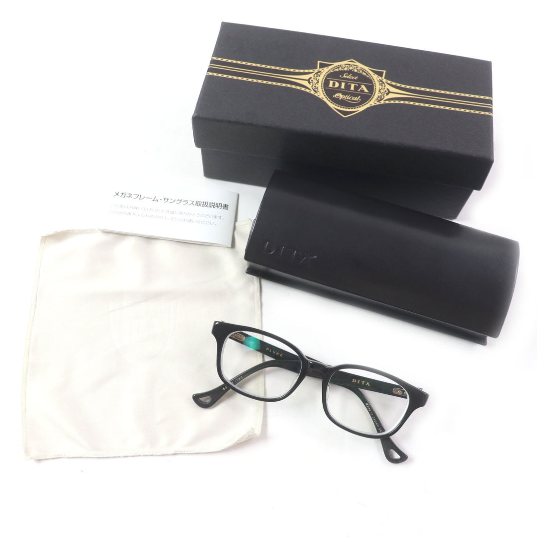 DITA Glasses PLUME Wellington black mens DRX-3026