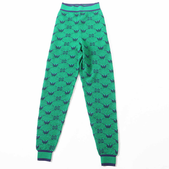 Excellent GUCCI×adidas Pants GG Trefoil wool jacquard jogger pants XS 693830
