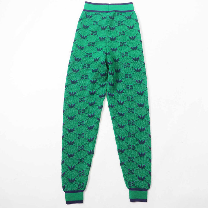 Excellent GUCCI×adidas Pants GG Trefoil wool jacquard jogger pants XS 693830