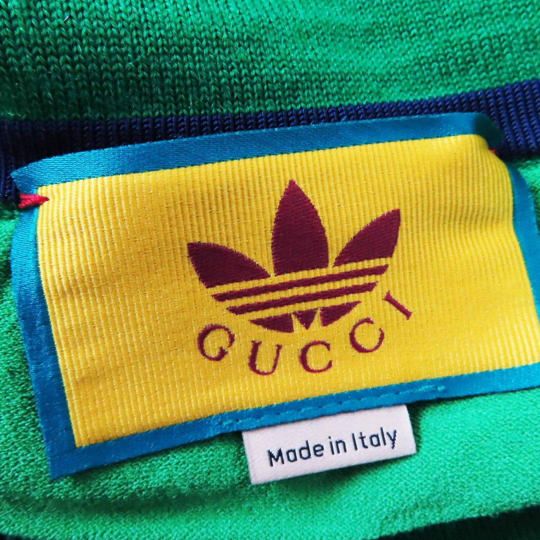 Excellent GUCCI×adidas Pants GG Trefoil wool jacquard jogger pants XS 693830
