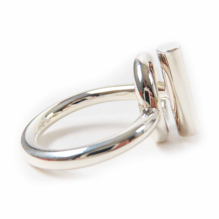 Pristine HERMES Ring Echappee Silver AG925 Women