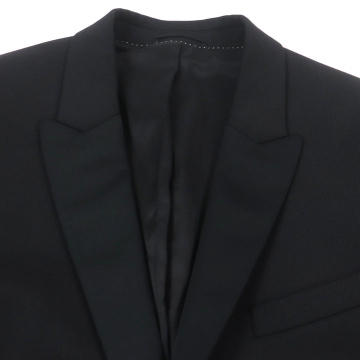 Excellent NEIL BARRETT TUXEDO tailored jacket TUXEDO Sleeve line black mens 52