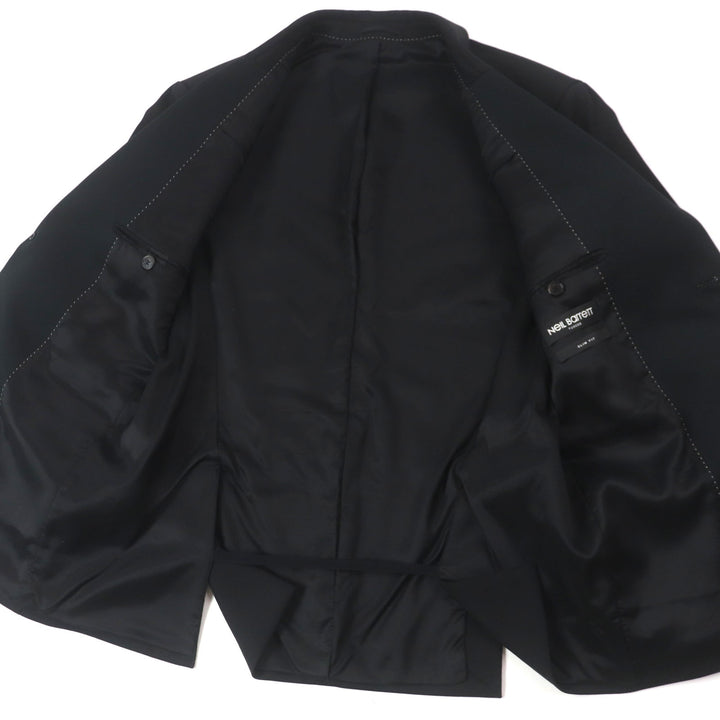 Excellent NEIL BARRETT TUXEDO tailored jacket TUXEDO Sleeve line black mens 52