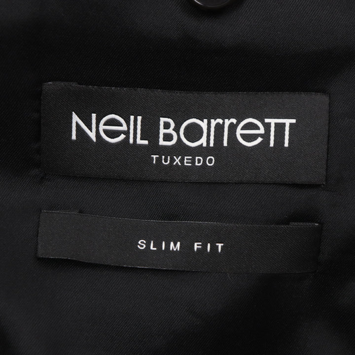 Excellent NEIL BARRETT TUXEDO tailored jacket TUXEDO Sleeve line black mens 52