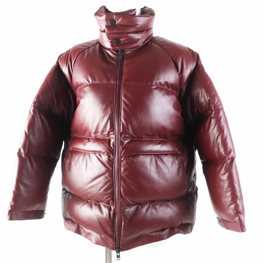 Great TAKESHI KOSAKA by Ys Pink Label Down jacket Bordeaux Sheep leather