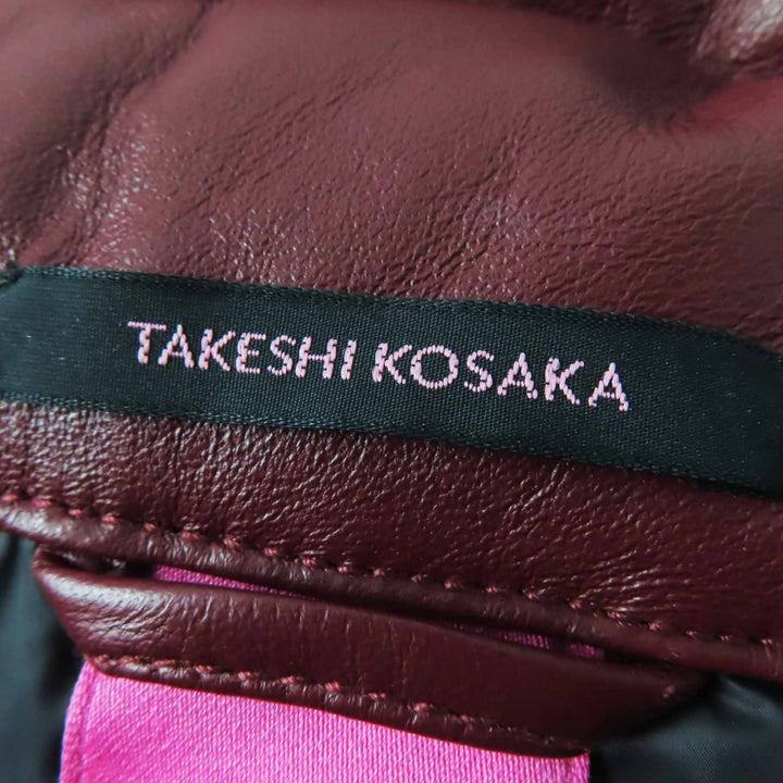 Great タケシコウサカバイワイズピンクレーベル Down jacket Sheep leather 1 YR-Y42-730