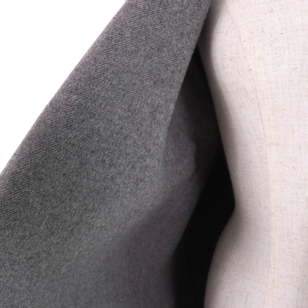 CELINE coat Egg Crombie Coat with Open Front gray cashmere Women 34 28H13/6700