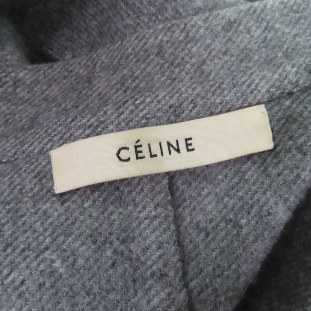 Great CELINE coat gray cashmere Women 34 28H13/6700