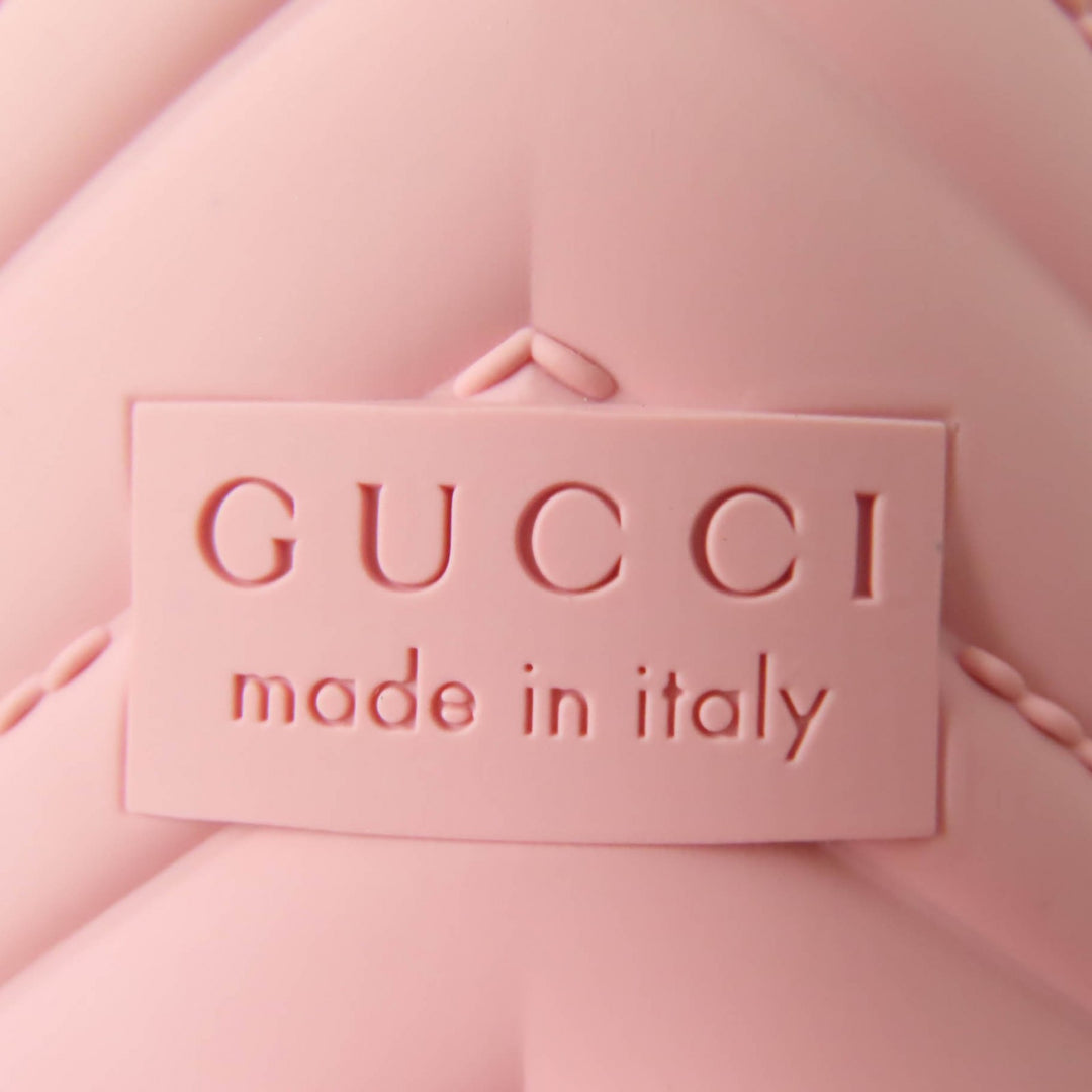 Pristine GUCCI Rain shoes Interlocking G rubber rain boots pink rubber Women
