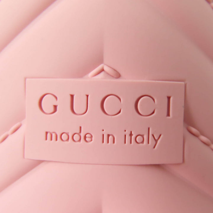 Pristine GUCCI Rain shoes Interlocking G rubber rain boots pink rubber Women