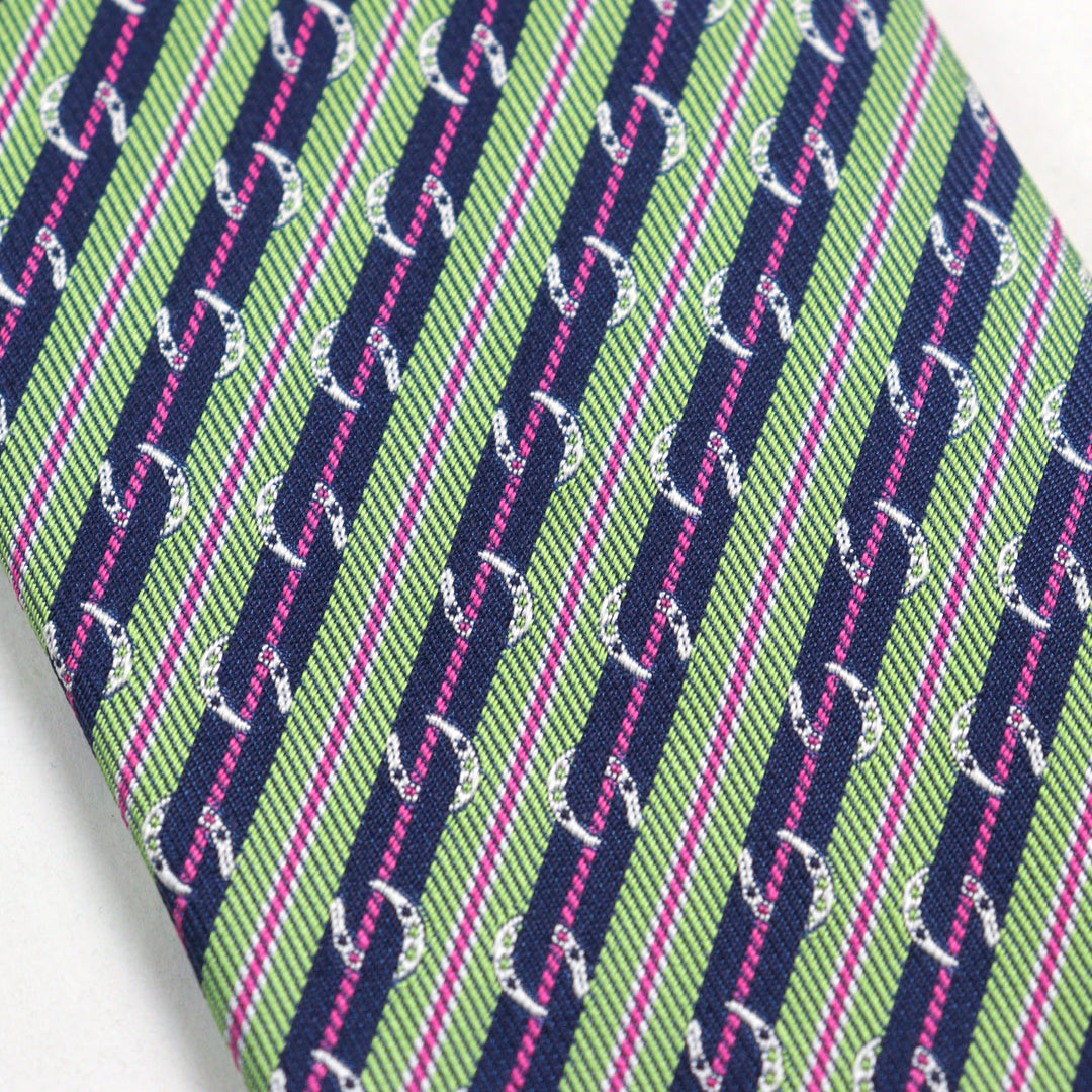 Pristine HERMES tie CRAVATE SOIE LOURDE Regimental stripes multicolor silk mens