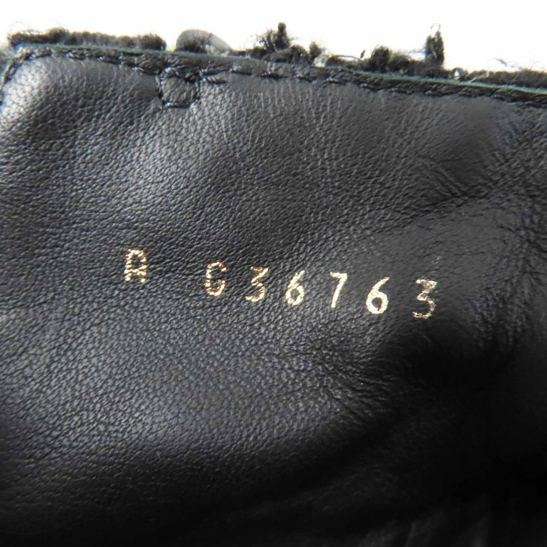 Pristine CHANEL short boots COCO Mark Turnlock with Sequins Women 36 G36763