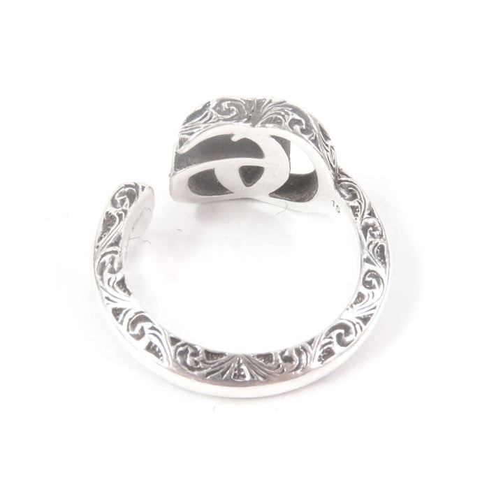 Great GUCCI Ring Arabesque Key motif GG logo Silver SV925 mens 627760
