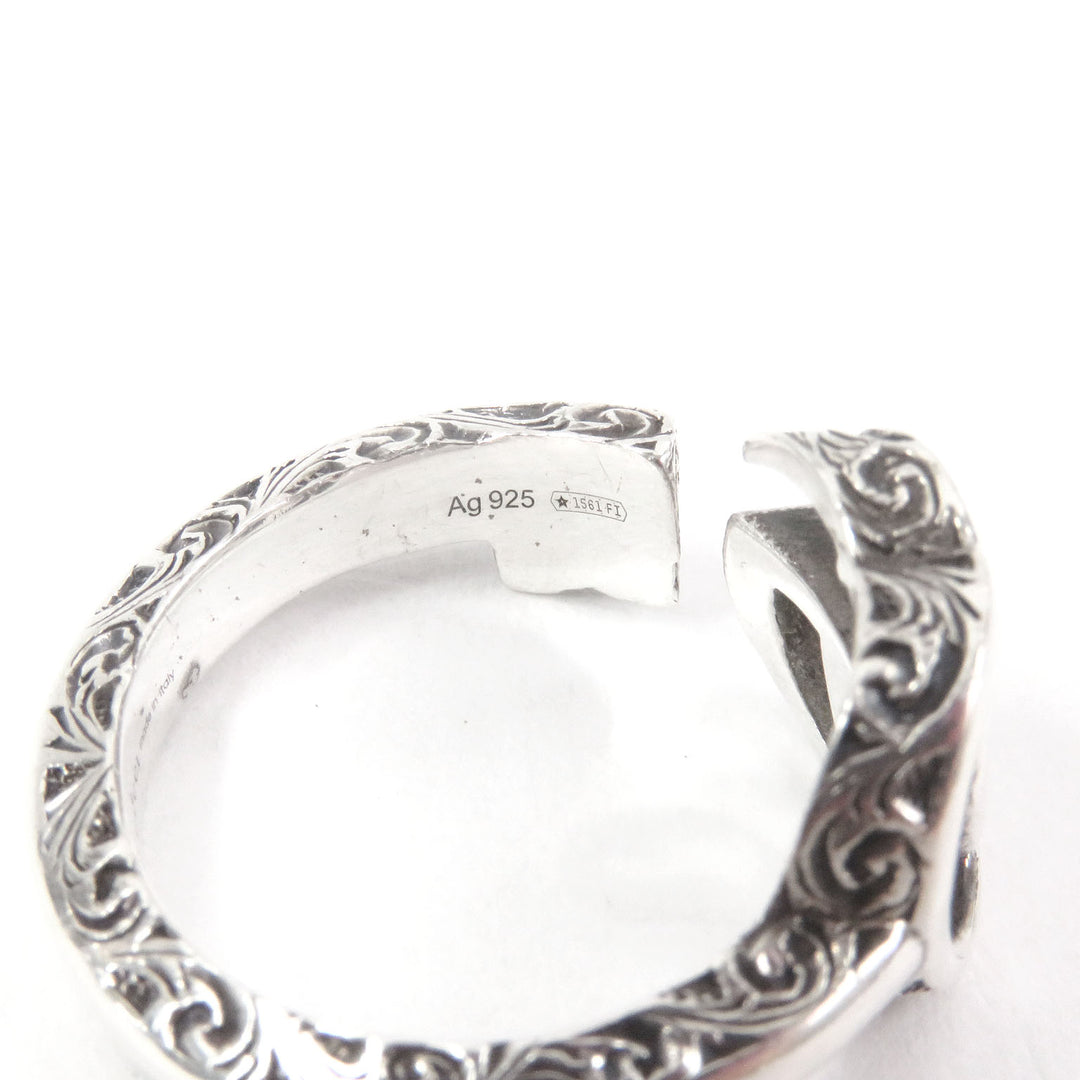 Great GUCCI Ring Arabesque Key motif GG logo Silver SV925 mens 627760