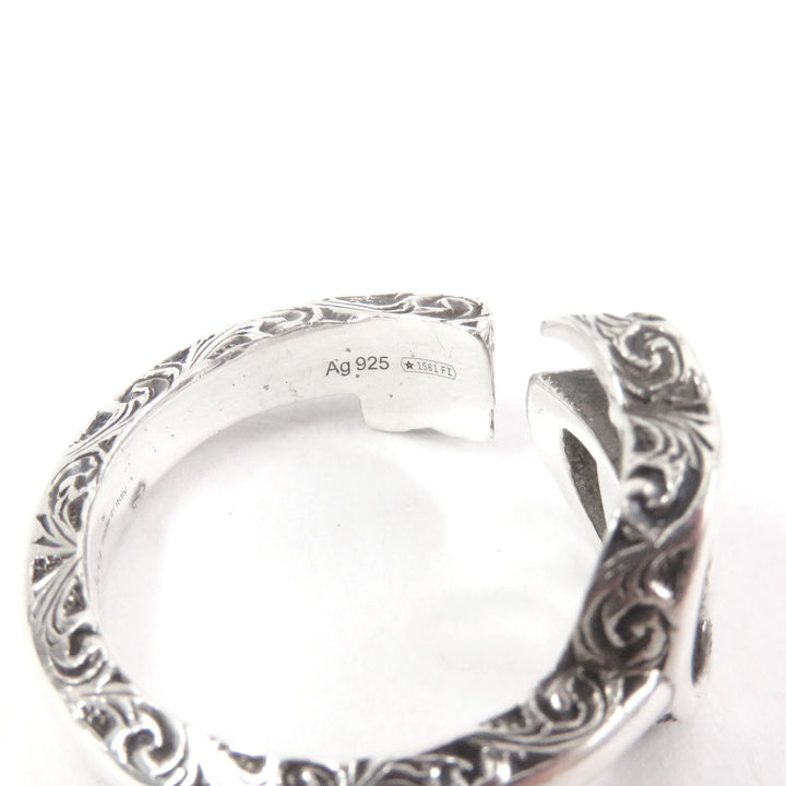 Great GUCCI Ring Arabesque Key motif GG logo Silver SV925 mens 627760