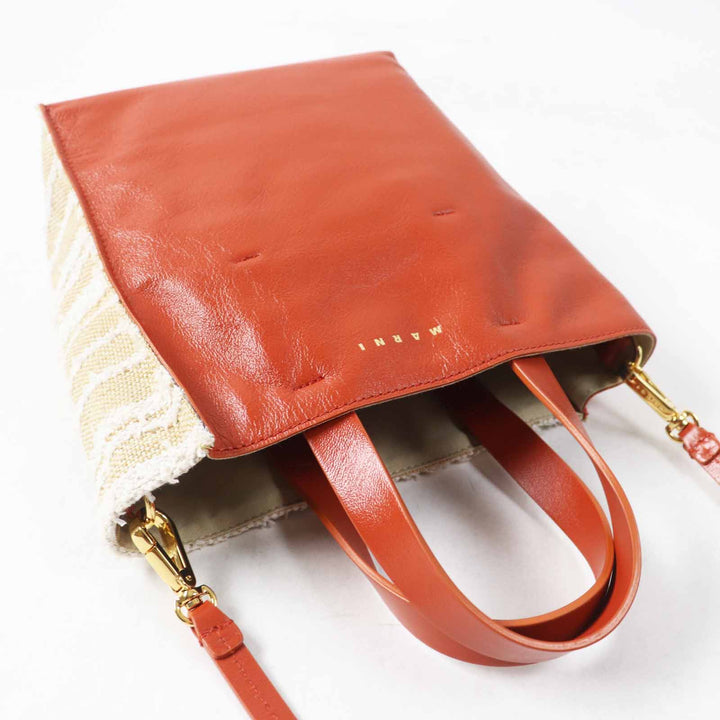 Excellent MARNI Shoulder Bag MUSEO MINI 2WAY Hand/ Multi canvas Women