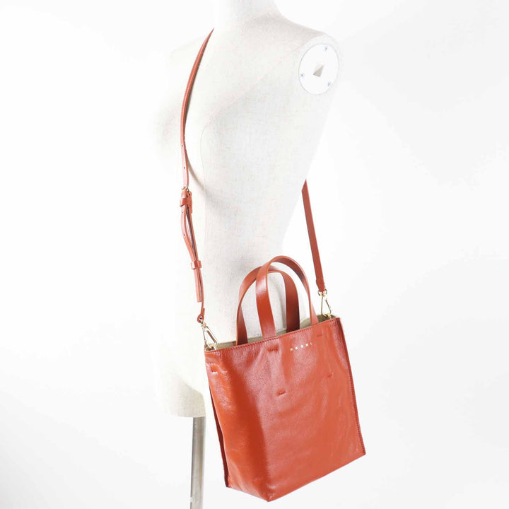 Excellent MARNI Shoulder Bag MUSEO MINI 2WAY Hand/ Multi canvas Women
