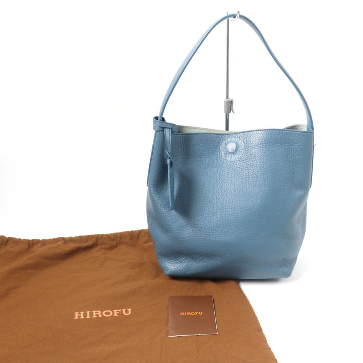 HIROFU Handbag Blue leather Women 19250B