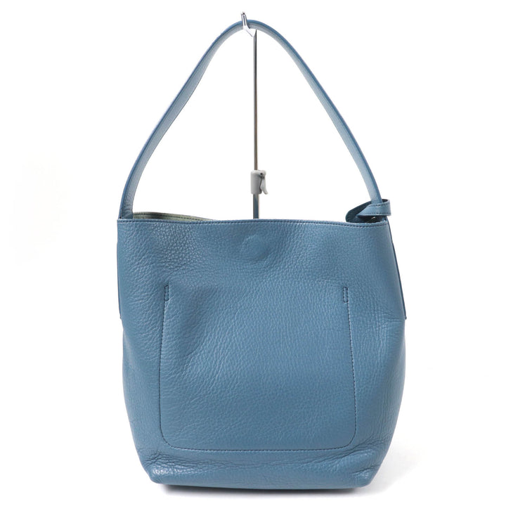 HIROFU Handbag Blue leather Women 19250B