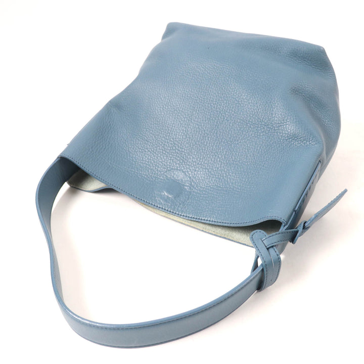 HIROFU Handbag Blue leather Women 19250B