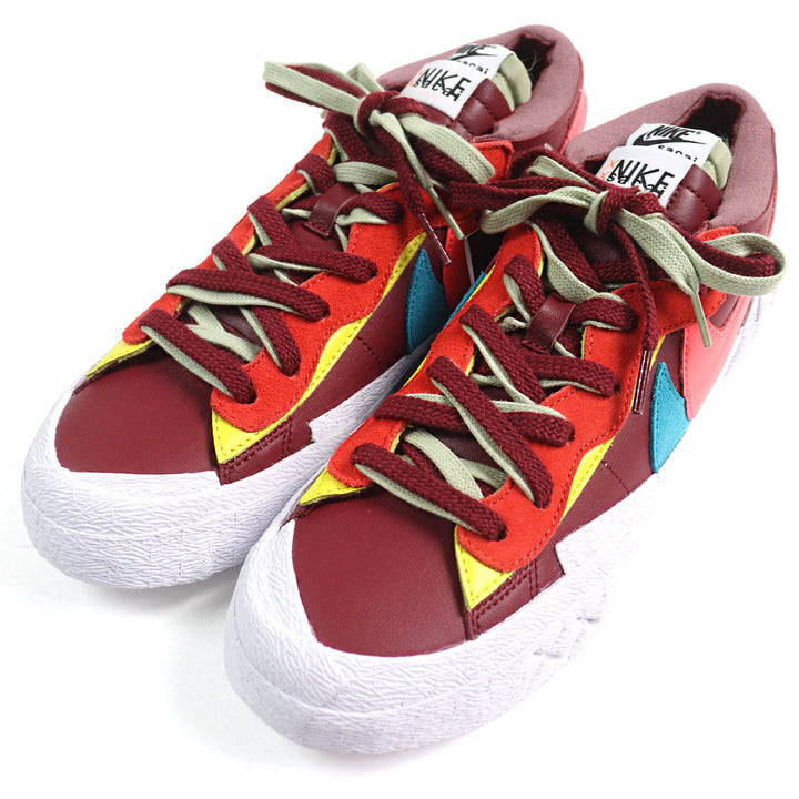 Pristine NIKE KAWS SACAI Lowcut sneakers BLAZER LOW multicolo leather mens 27