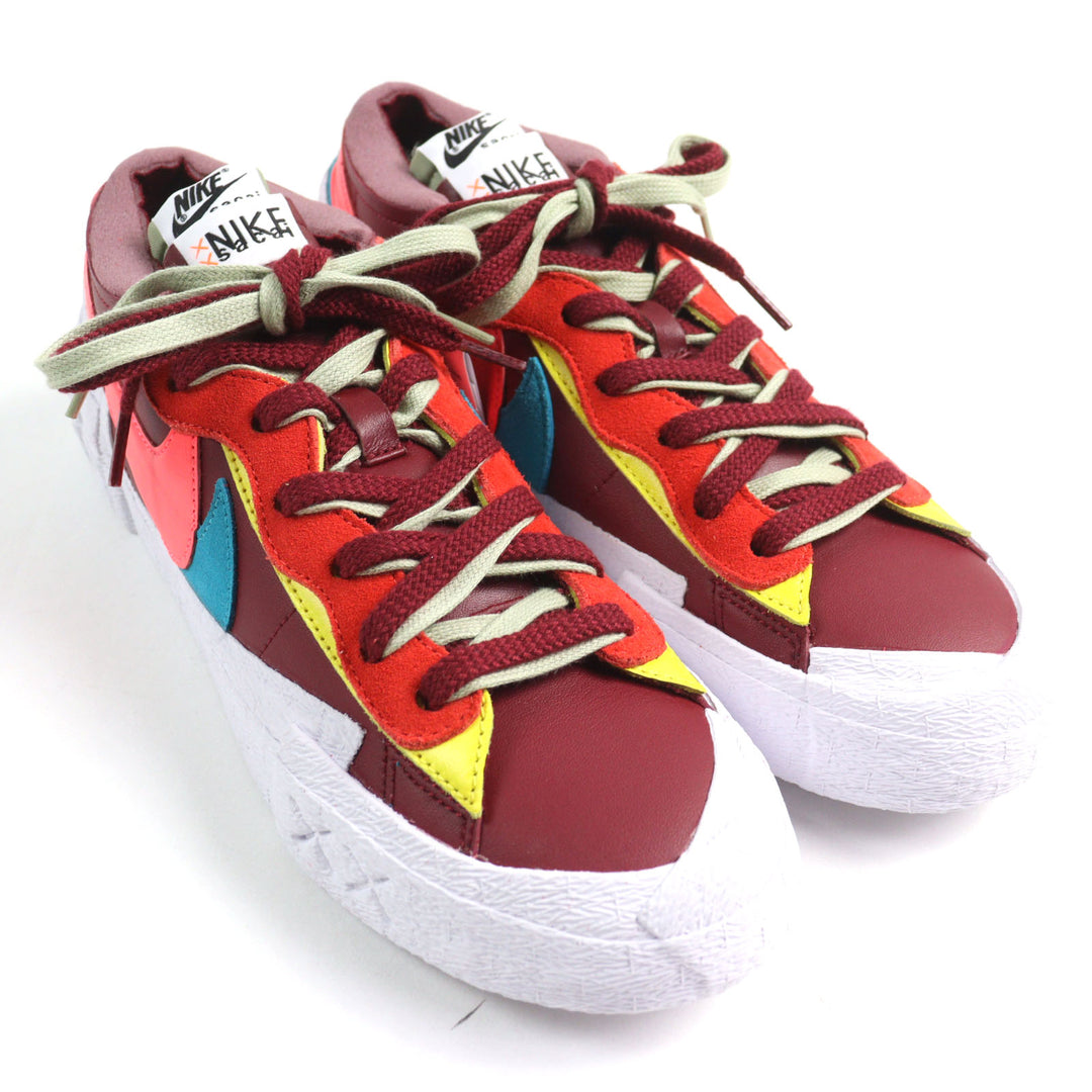 Pristine NIKE KAWS SACAI Lowcut sneakers BLAZER LOW multicolo leather mens 27