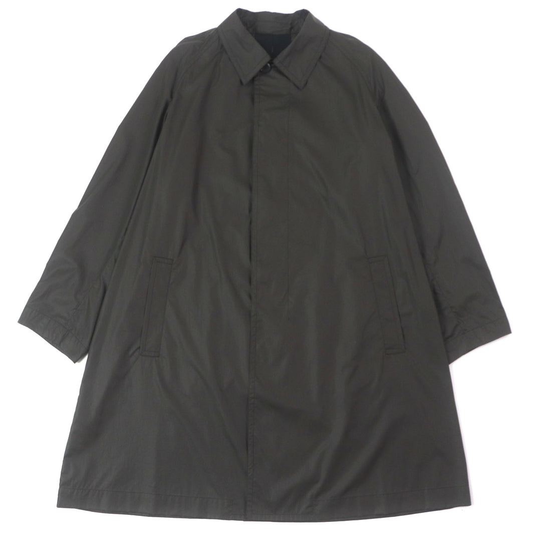 Great Salvatore Ferragamo coat Logo button closure Charcoal gray mens 52