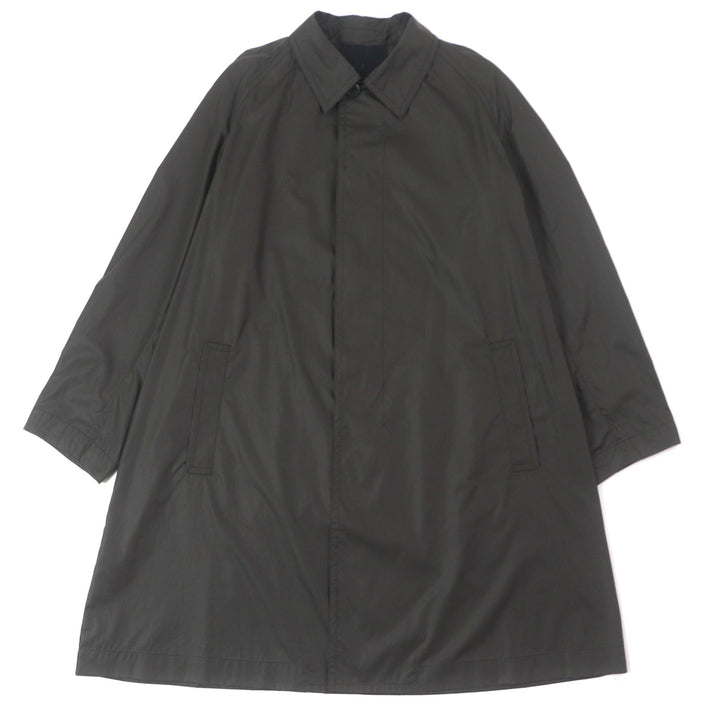 Great Salvatore Ferragamo coat Logo button closure Charcoal gray mens 52