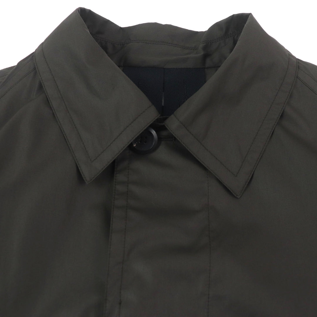 Great Salvatore Ferragamo coat Logo button closure Charcoal gray mens 52