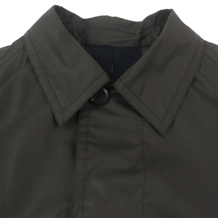 Great Salvatore Ferragamo coat Logo button closure Charcoal gray mens 52